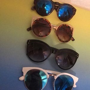 Cat eye sunglasses bundle